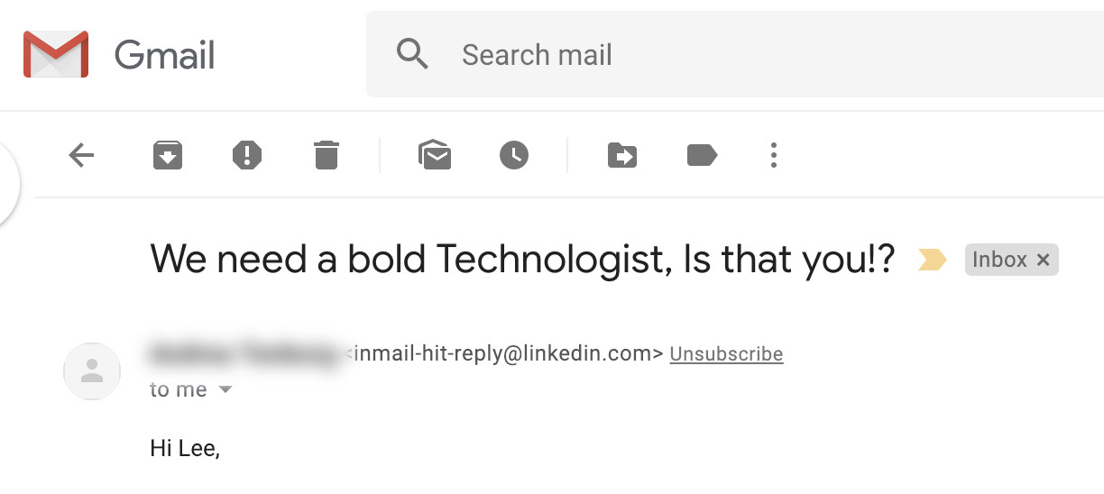 Recruiter Email